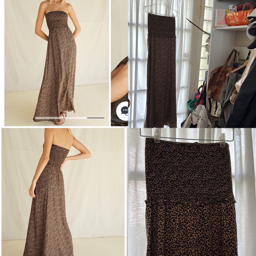 SALE!! DEAL!! NEW w/out tags SOLD OUT Forever 21 Leopard Ruched Maxi Dress ﻿